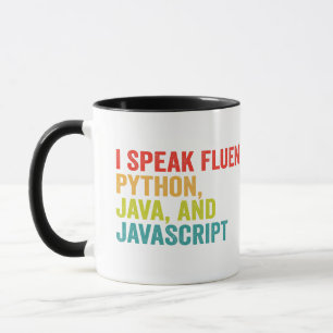 i spricht fließend Computersprache Funny Coding Tasse