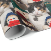 I Spy A Calico Geschenkpapier (Rolleneckpunkt)