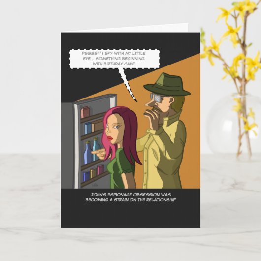 I Spy Birthday Cake Card Karte (Gelbe Blume)