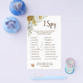 I Spy Boho Herbst Hochzeitsempfang Game Card Flye Flyer (Einzeln)