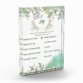 I Spy Brautparty Game Fotoblock