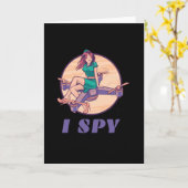 I Spy Drone für Mädchen Karte (Gelbe Blume)