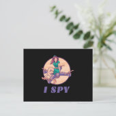 I Spy Drone für Mädchen Postkarte (Stehend Vorderseite)