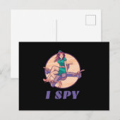 I Spy Drone für Mädchen Postkarte (Vorne/Hinten)