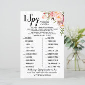 I Spy Hochzeitsempfang Englisch Spanisch (Stehend Vorderseite)