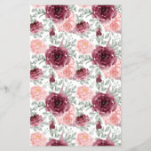 I Spy Marsala Blume Hochzeit Empfang Game Card Flyer (Hinten)