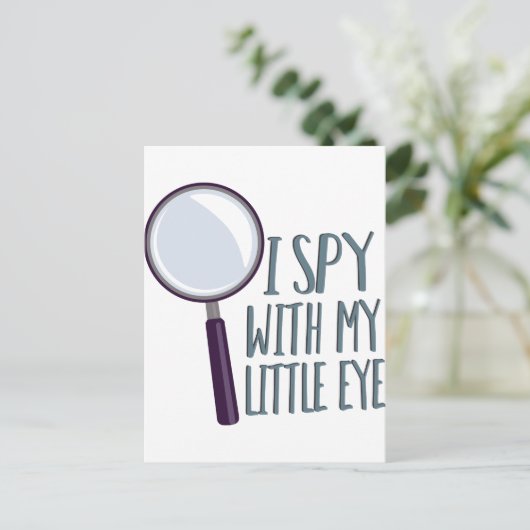 I Spy Postkarte (Stehend Vorderseite)