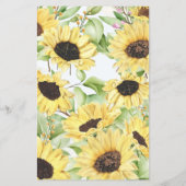 I Spy Sonnenblumen Hochzeitsspielkarte Flyer (Hinten)