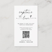 I Spy Wedding Game | Capture the Liebe QR Code Begleitkarte (Vorderseite)