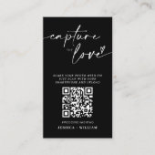 I Spy Wedding Game | Capture the Liebe QR Code Begleitkarte (Vorderseite)