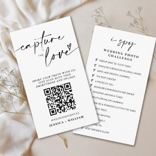 I Spy Wedding Game   Capture the Liebe QR Code Begleitkarte
