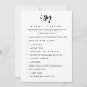 I Spy Wedding Game Card Save The Date (Vorderseite)