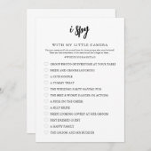 I Spy Wedding Game Card Save The Date (Vorne/Hinten)