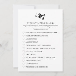 I Spy Wedding Game Card Save The Date