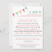 I Spy Wedding Game Einladung (Vorderseite)