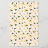 I Spy Wedding Reception Shower Lemons Game Card Fl Flyer (Hinten)