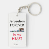 I STADT-Schlüsselkette DER LIEBE-J (Jerusalem) Schlüsselanhänger (Rückseite)