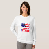 I STAND American Flag T-Shirt (Vorne ganz)