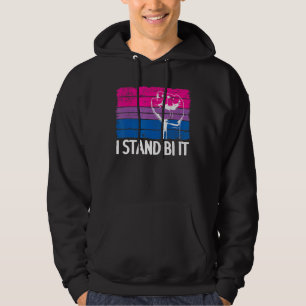 I Stand Bi it Bisexual Stolz Faust Regenbogen Flag Hoodie