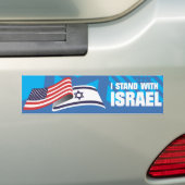 I STAND WITH ISRAEL AUTOAUFKLEBER (Auf Auto)