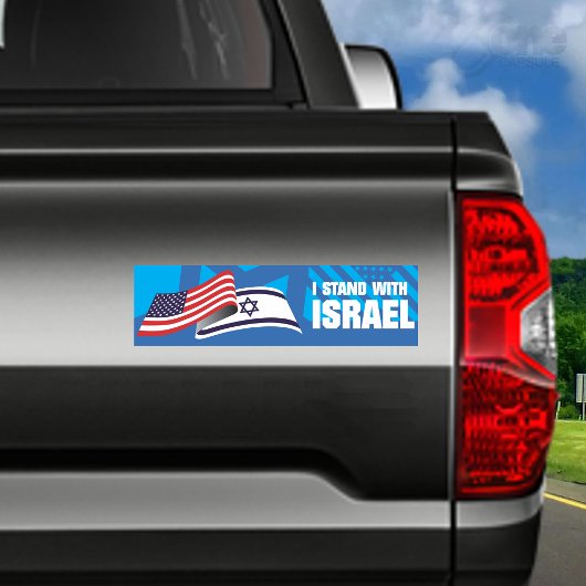 I STAND WITH ISRAEL AUTOAUFKLEBER