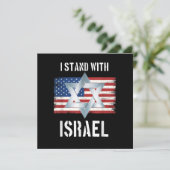 i stand with israel einladung (Stehend Vorderseite)