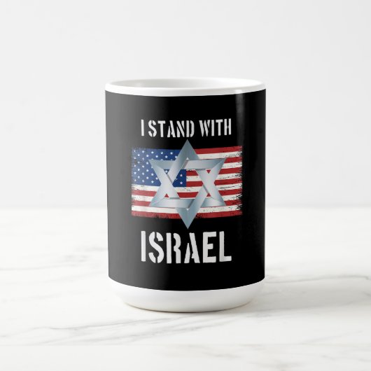 i stand with israel kaffeetasse (Mittel)