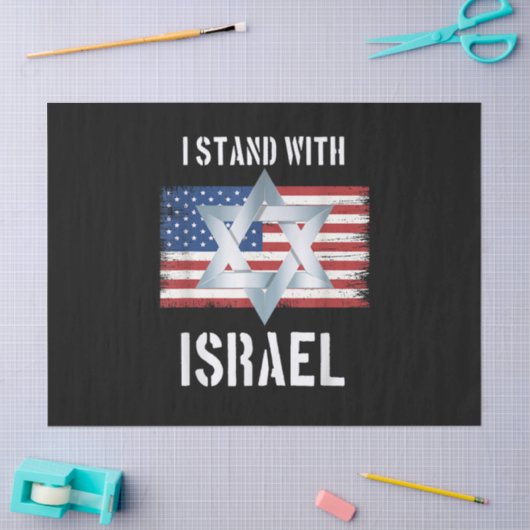 i stand with israel  seidenpapier (Basteln)