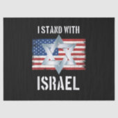 i stand with israel  seidenpapier (Vorderseite)