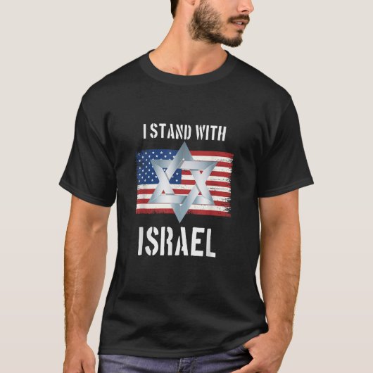 i stand with israel T-Shirt (Vorderseite)