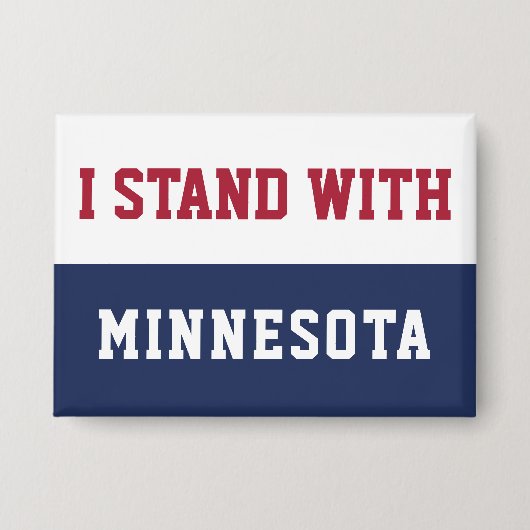 I Stand With Minnesota  Button (Vorderseite)
