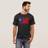 I Stand With Taiwan Retro Taiwanese Flag Support T T-Shirt (Vorne ganz)