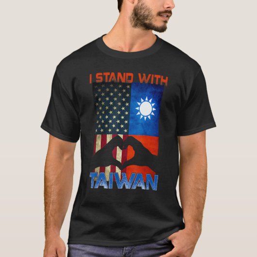 I Stand With Taiwan Support Taiwan I Stand With Ta T-Shirt (Vorderseite)