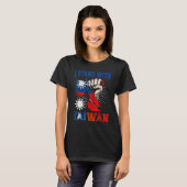 I Stand With Taiwan Support Taiwan I Stand With Ta T-Shirt (Vorne ganz)