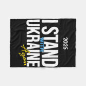 I Stand With Ukraine 2025 Shirts Ukrainian Flag Fr Fleecedecke (Vorderseite (Horizontal))