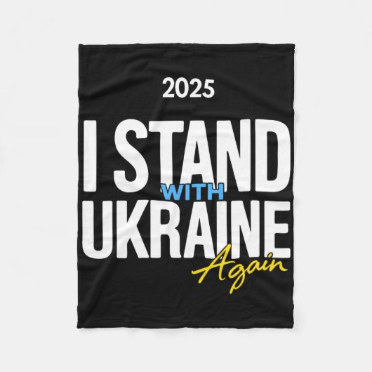 I Stand With Ukraine 2025 Shirts Ukrainian Flag Fr Fleecedecke (Vorderseite)