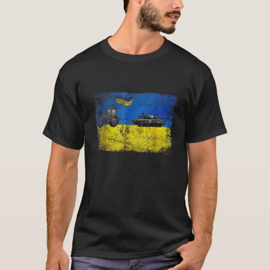 I Stand With Ukraine Funny Ukrainian Farmer Steals T-Shirt (Vorderseite)