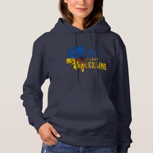 I stand with Ukraine. Sunflower symbol of Peace. Hoodie (Vorderseite)