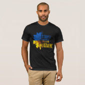 I stand with Ukraine. Sunflower symbol of Peace. T-Shirt (Vorne ganz)