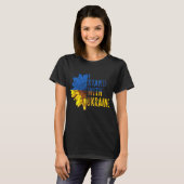 I stand with Ukraine. Sunflower symbol of Peace. T-Shirt (Vorne ganz)
