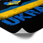 I Stand With Ukraine Support Ukraine Lover Pride U Poster (Ecke)