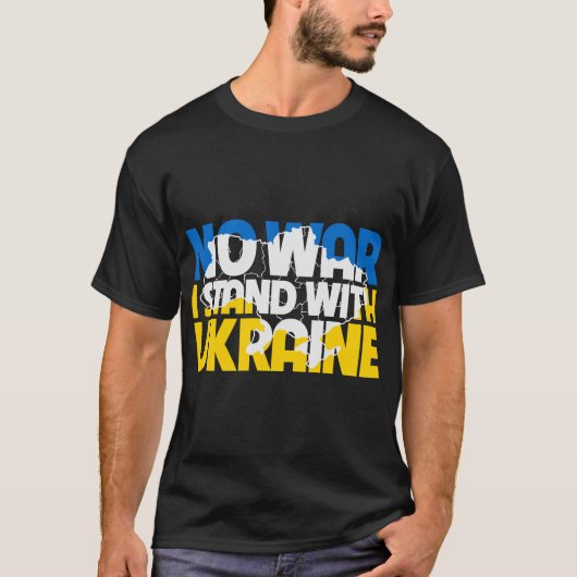 I-Stand-with-Ukraine- T-Shirt (Vorderseite)