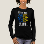 I stand with Ukraine. Trident of Ukraine.  Tri-Blend Shirt (Vorderseite)