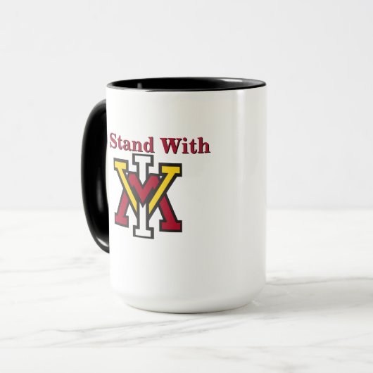 I Stand With VMI  Tasse (Vorderseite Links)