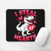 I Steal 67 Hearts Funny 67 Valentine Dinosaur Men  Mousepad (Mit Mouse)