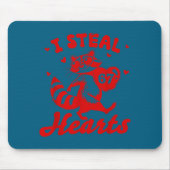 I Steal 67 Hearts Funny 67 Valentine Raccoon Men B Mousepad (Vorne)