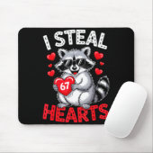 I Steal 67 Hearts Funny 67 Valentine Raccoon Men B Mousepad (Mit Mouse)