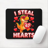 I Steal Hearts 67 Trex Kids Valentines Meme Six Se Mousepad (Mit Mouse)