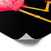 I Steal Hearts Funny Flamingo Lover Valentine's Da Poster (Ecke)