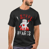 I Steal Hearts  Funny Robot Play on Words  Valenti T-Shirt (Vorderseite)
